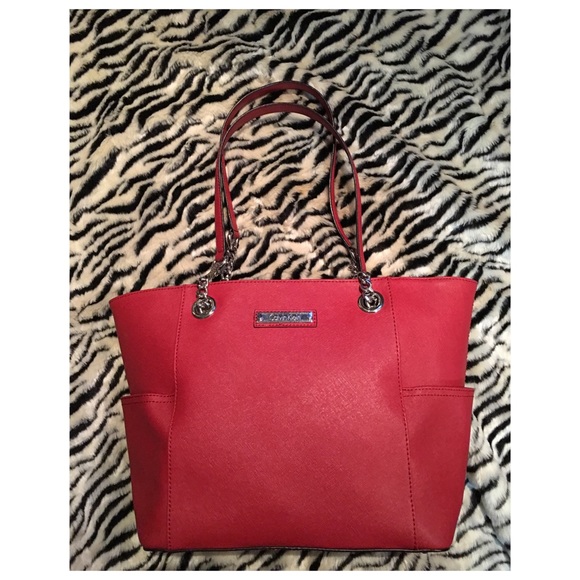calvin klein red purse